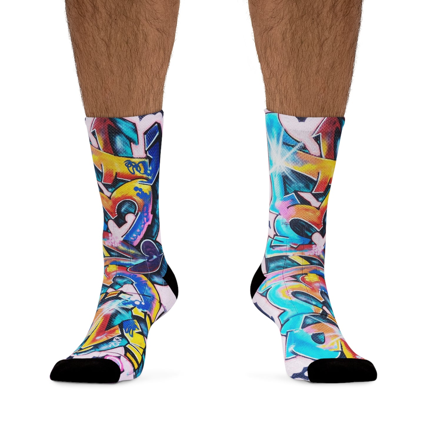 Brooklyn Graffiti Recycled Poly Socks