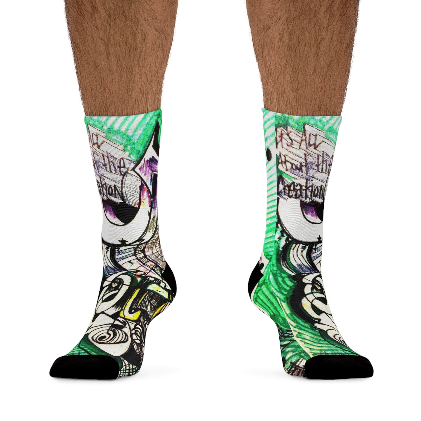 All About The Creation Recycled Poly Socks