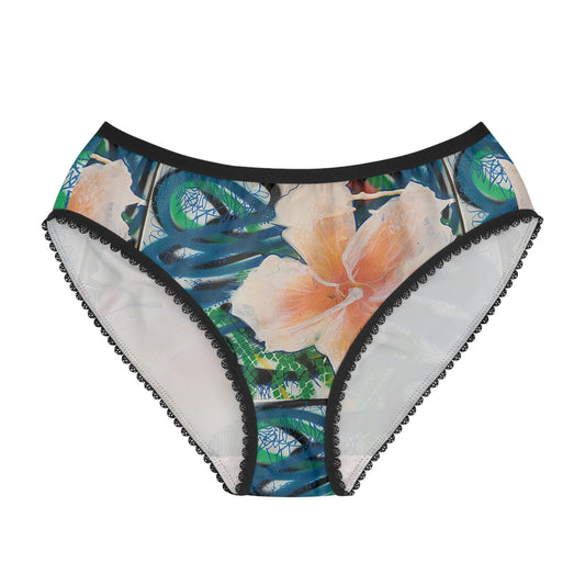 Hibiscus Women's Briefs (AOP)
