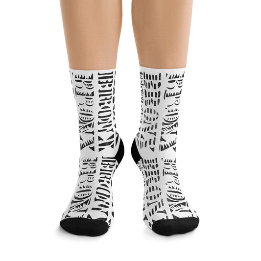 The Bronx stencil Recycled Poly Socks