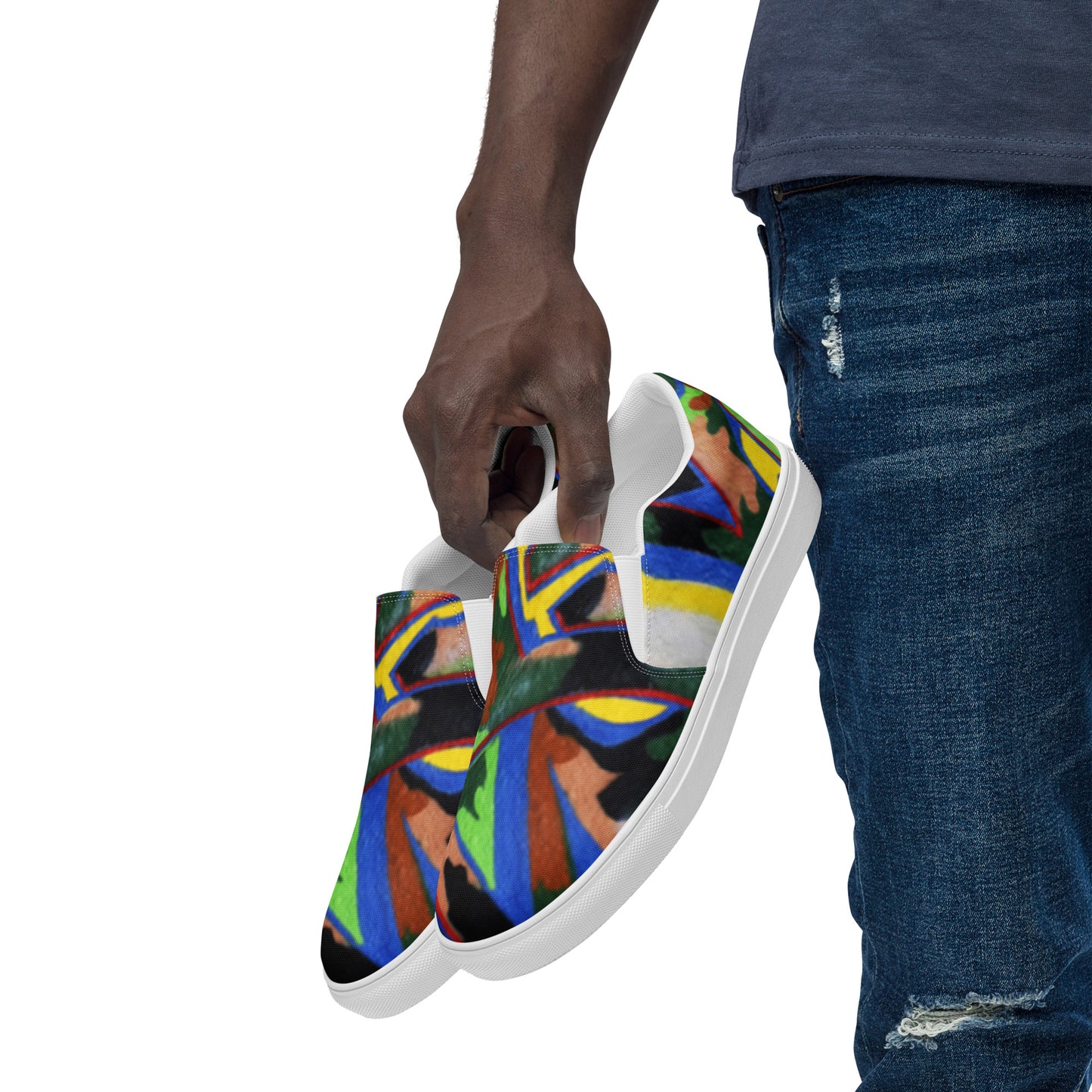 Men’s slip-on canvas shoes- Camouflage